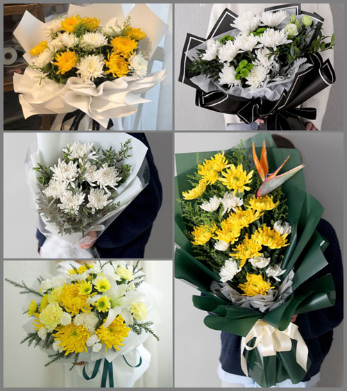 四川成都彭州市白鹿镇白鹿村白事花束代送
